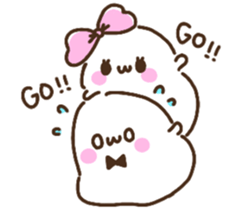 Marshmallow Girl & Boy. sticker #11977919