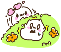 Marshmallow Girl & Boy. sticker #11977923