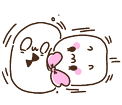 Marshmallow Girl & Boy. sticker #11977931