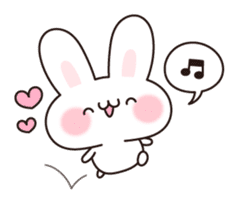 Rabbit big ears sticker #11978688