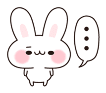 Rabbit big ears sticker #11978697