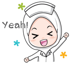 Lovely Muslimah Nurse sticker #11978715