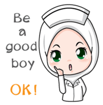 Lovely Muslimah Nurse sticker #11978722