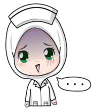 Lovely Muslimah Nurse sticker #11978727