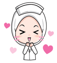 Lovely Muslimah Nurse sticker #11978730