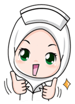 Lovely Muslimah Nurse sticker #11978738