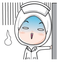 Lovely Muslimah Nurse sticker #11978741