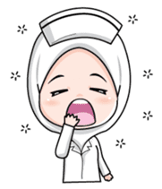 Lovely Muslimah Nurse sticker #11978748