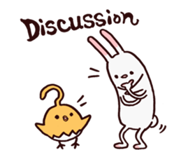 Rabbits and Chicks sticker #11979072
