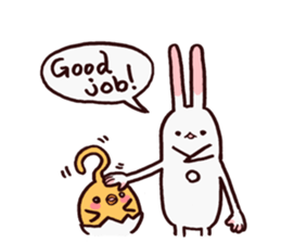 Rabbits and Chicks sticker #11979089
