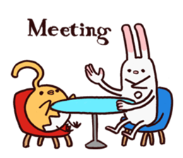 Rabbits and Chicks sticker #11979094