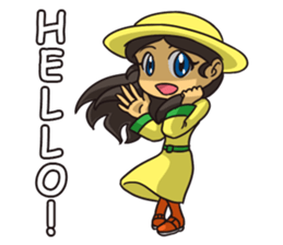 Lady Amarillo sticker #11979550