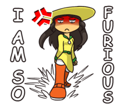 Lady Amarillo sticker #11979558