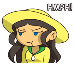 Lady Amarillo sticker #11979562