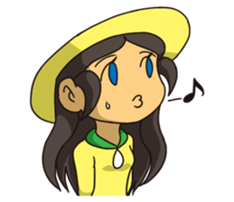 Lady Amarillo sticker #11979565