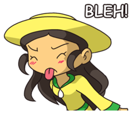 Lady Amarillo sticker #11979572