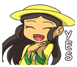 Lady Amarillo sticker #11979576