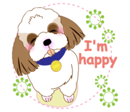 Energetic Shih Tzu sticker sticker #11979938