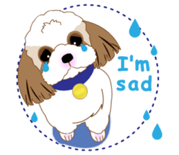 Energetic Shih Tzu sticker sticker #11979939