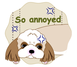 Energetic Shih Tzu sticker sticker #11979942