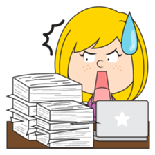 Little Yellow Girl sticker #11979958