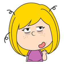 Little Yellow Girl sticker #11979987