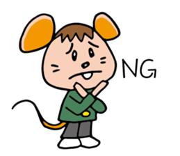 Junior high student of the mouse sticker #11980115