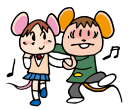 Junior high student of the mouse sticker #11980148