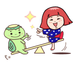 IWATE-WARASHICO&KAPPARO in Japan Ver.4 sticker #11980222