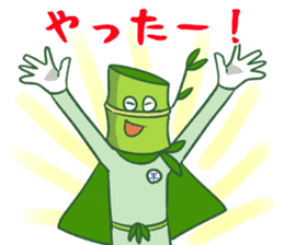 Ecological Hero Bamboo Man sticker #11980594