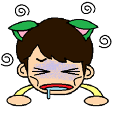 cat ear Boy sticker #11980691