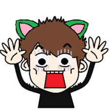 cat ear Boy sticker #11980703