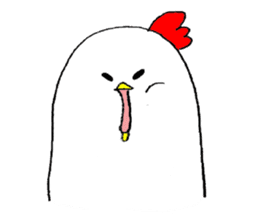 Chickens who lost wings sticker #11980791