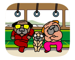 10xFUN Pug Dog Toyboy Duke - Summer Days sticker #11981120