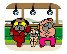 10xFUN Pug Dog Toyboy Duke - Summer Days sticker #11981120