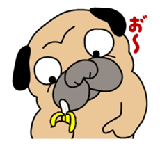 10xFUN Pug Dog Toyboy Duke - Summer Days sticker #11981132