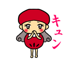 Of shining eyes, Yoshiko Engi. sticker #11981427