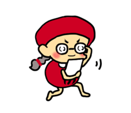 Of shining eyes, Yoshiko Engi. sticker #11981431