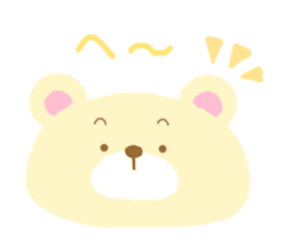 4 colors of cute bear sticker #11981495