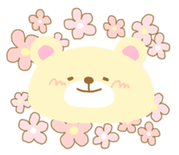 4 colors of cute bear sticker #11981497