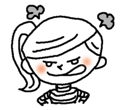 Adorable girl! Everyday texets more fun sticker #11981946