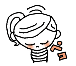 Adorable girl! Everyday texets more fun sticker #11981950