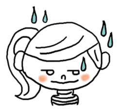 Adorable girl! Everyday texets more fun sticker #11981960