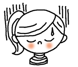Adorable girl! Everyday texets more fun sticker #11981961
