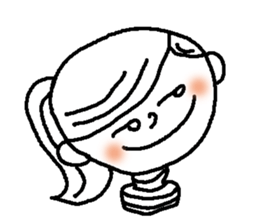 Adorable girl! Everyday texets more fun sticker #11981963