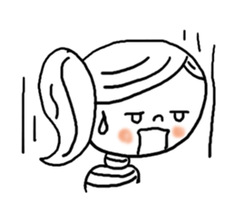 Adorable girl! Everyday texets more fun sticker #11981966