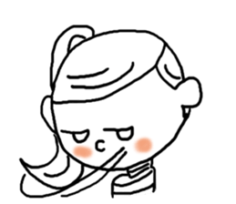 Adorable girl! Everyday texets more fun sticker #11981968