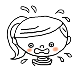 Adorable girl! Everyday texets more fun sticker #11981970