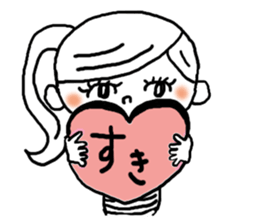 Adorable girl! Everyday texets more fun sticker #11981972