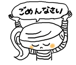 Adorable girl! Everyday texets more fun sticker #11981973